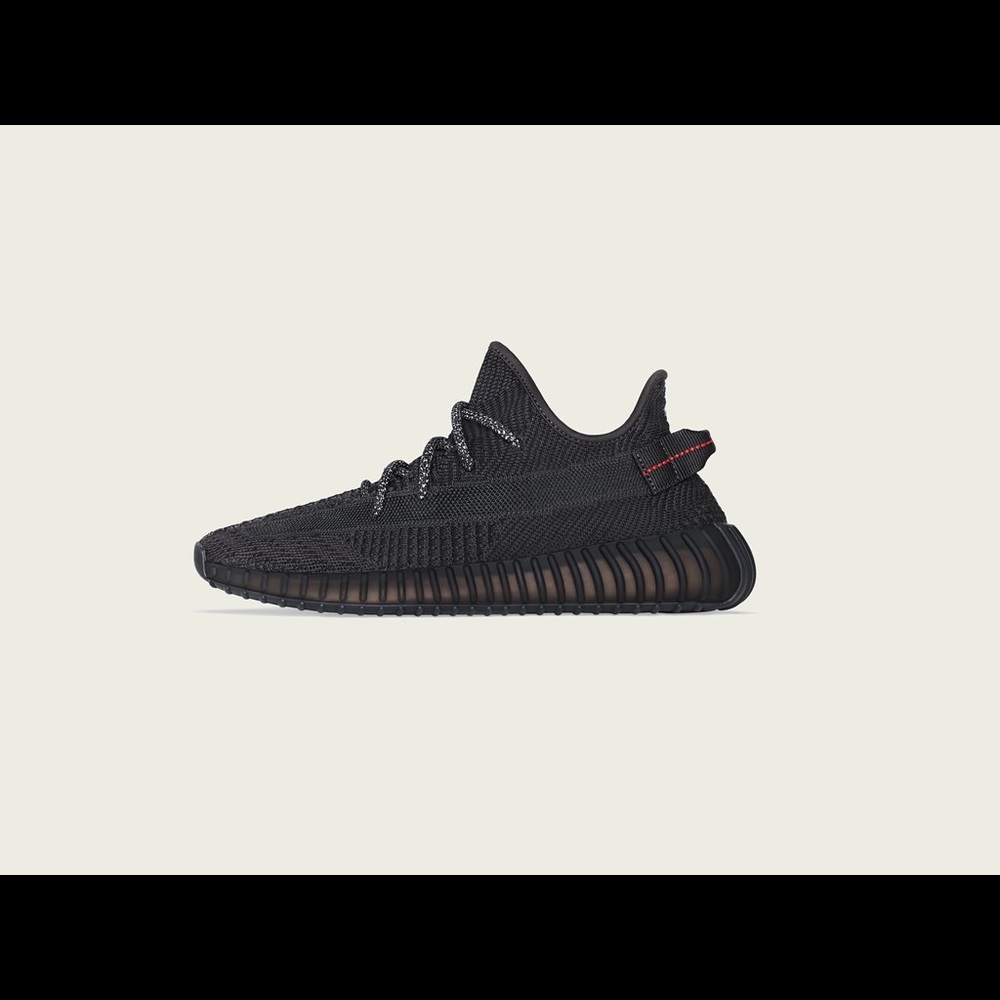 Brand new Yeezy 350 v2 black 8.5 men 9.5 women run a .5 size small